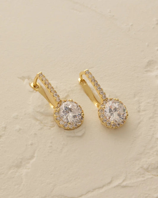 Aros Candongas Halo Crystal