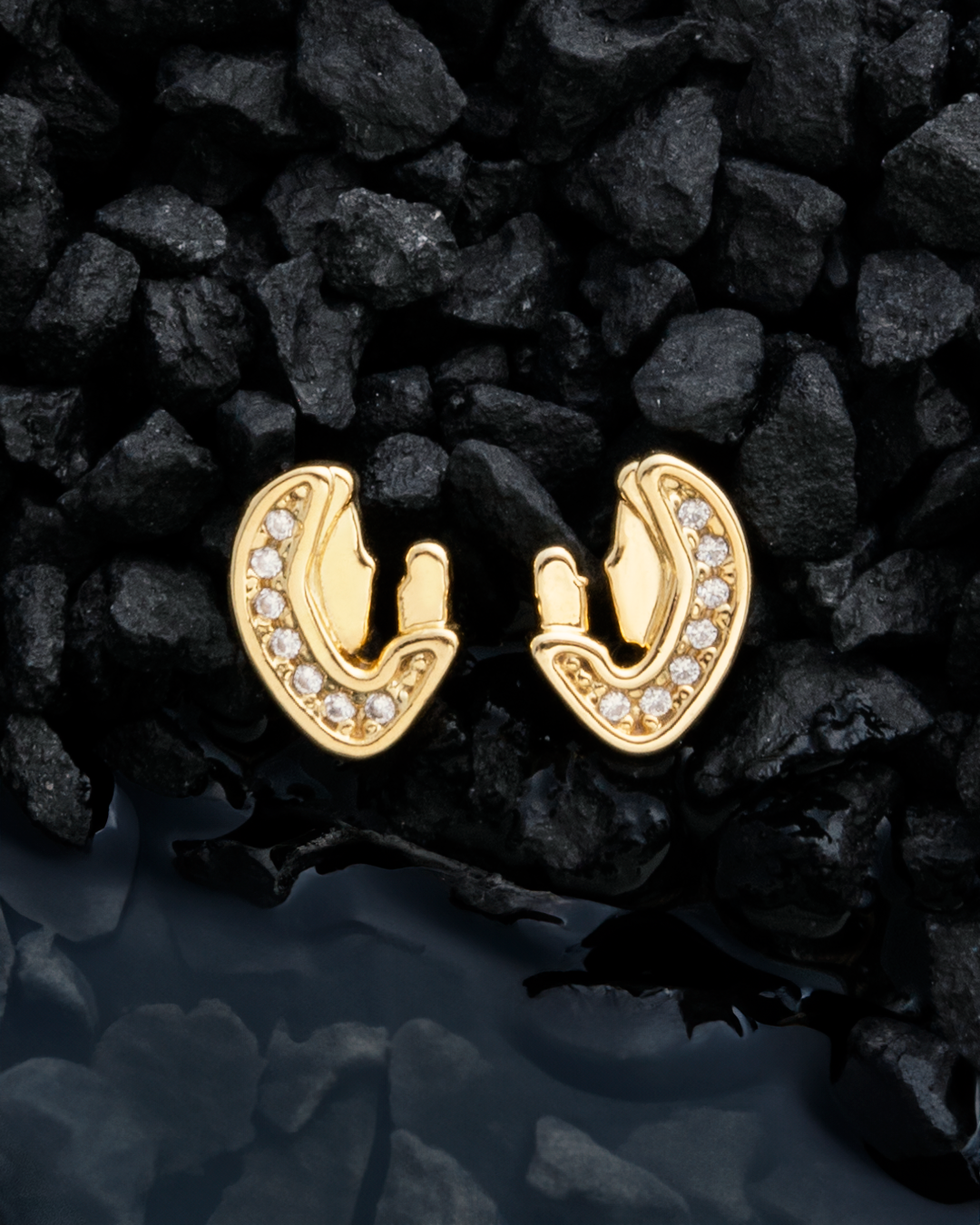 Pendientes Aretes Topo Virgen Maria