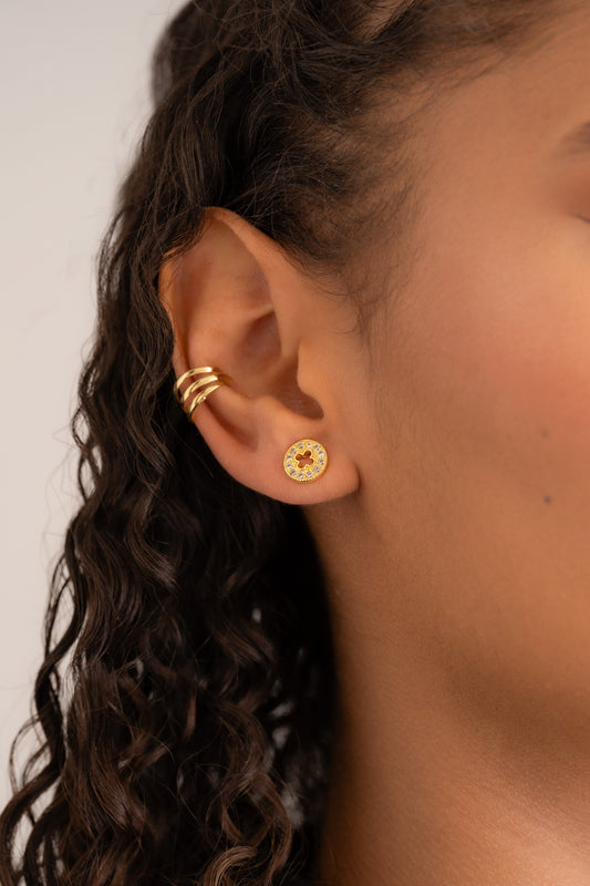 Pendientes Clover Redondo Silueta