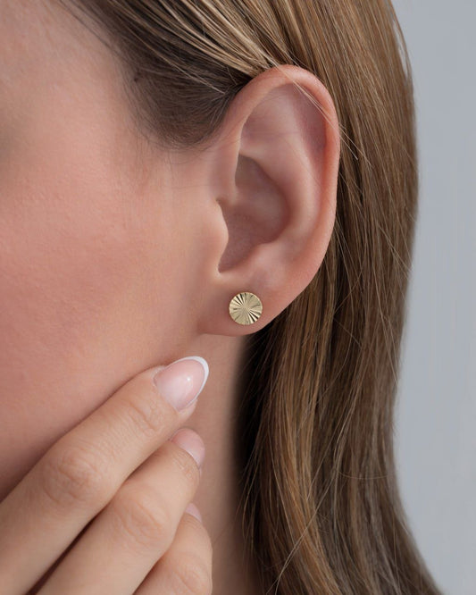 Pendientes  Sol Redondo 6 mm