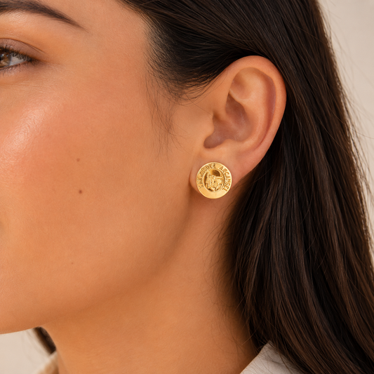 Pendientes Aretes Topo San Miguel Arcangel
