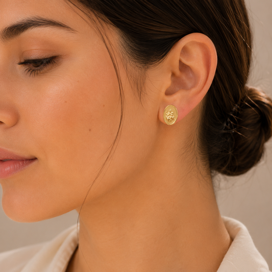 Pendientes Aretes Mini Virgen del Carmen