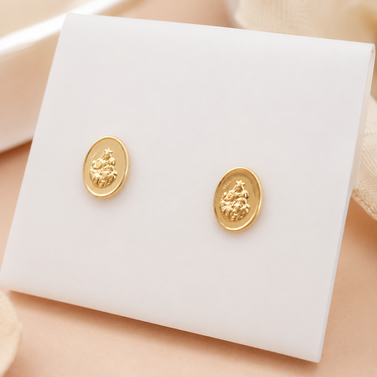 Pendientes Aretes Mini Virgen del Carmen
