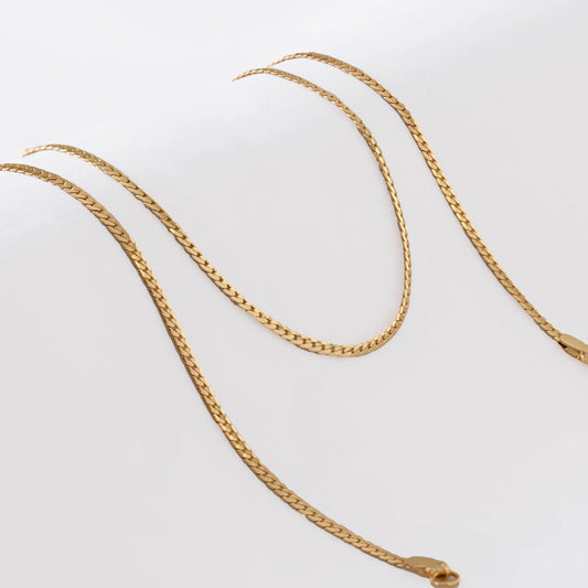 Cadena Serpiente Plana Finita 65Cms