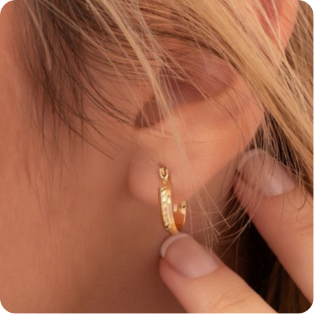 Pendientes Aros Corrugadas