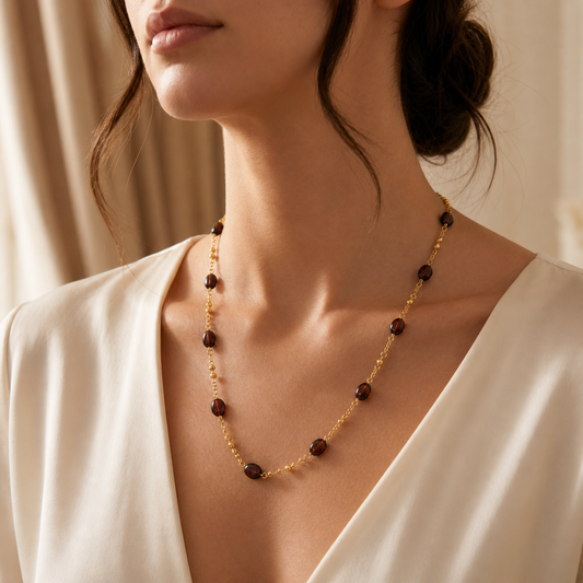 Collar Elegancia con oro laminado