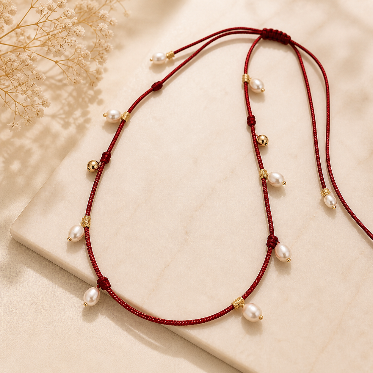 Collar con oro laminado