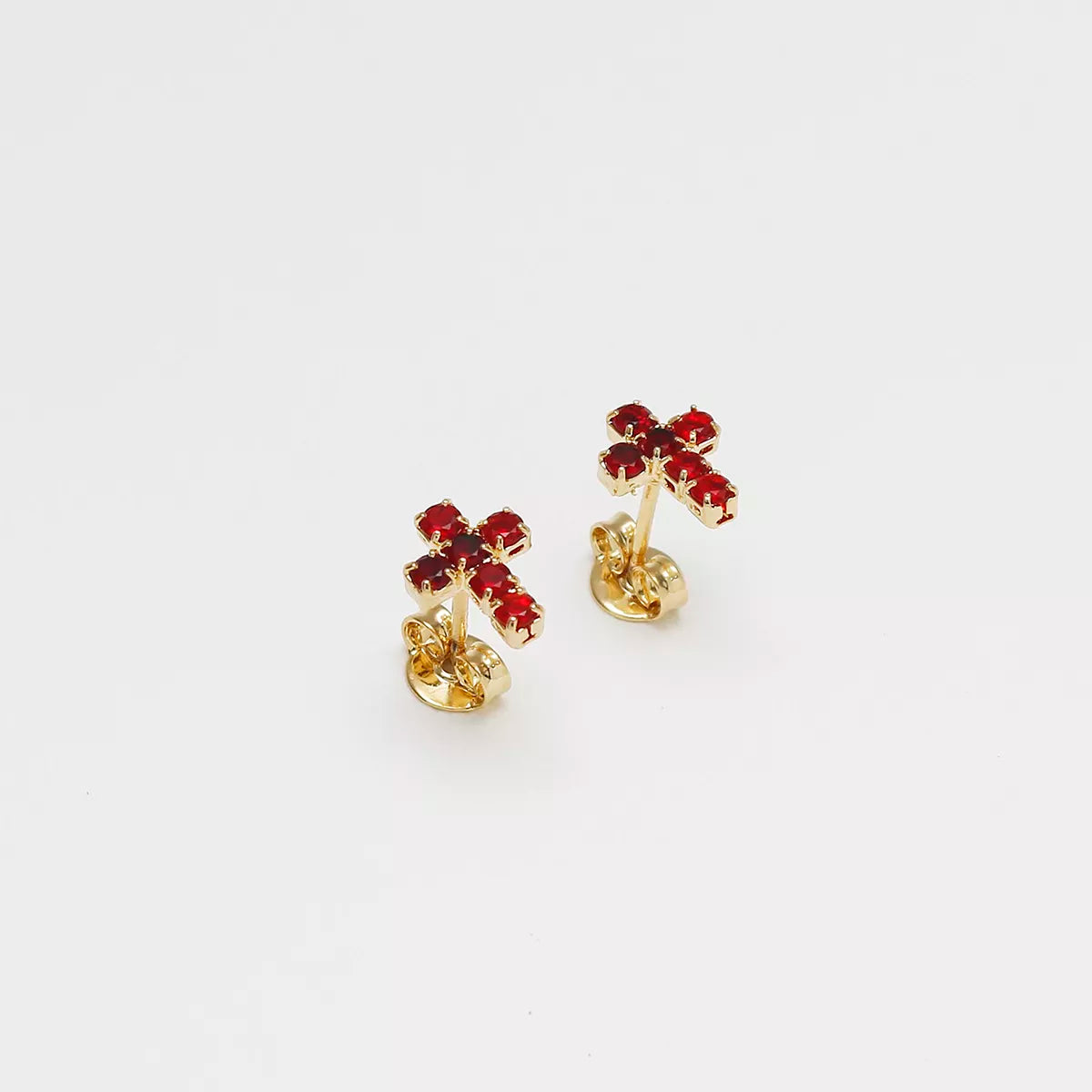 Pendientes Cruz 6 Circonias