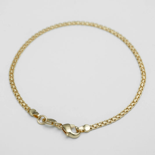 Pulsera Tejido Chino en Oro Laminado de 18k