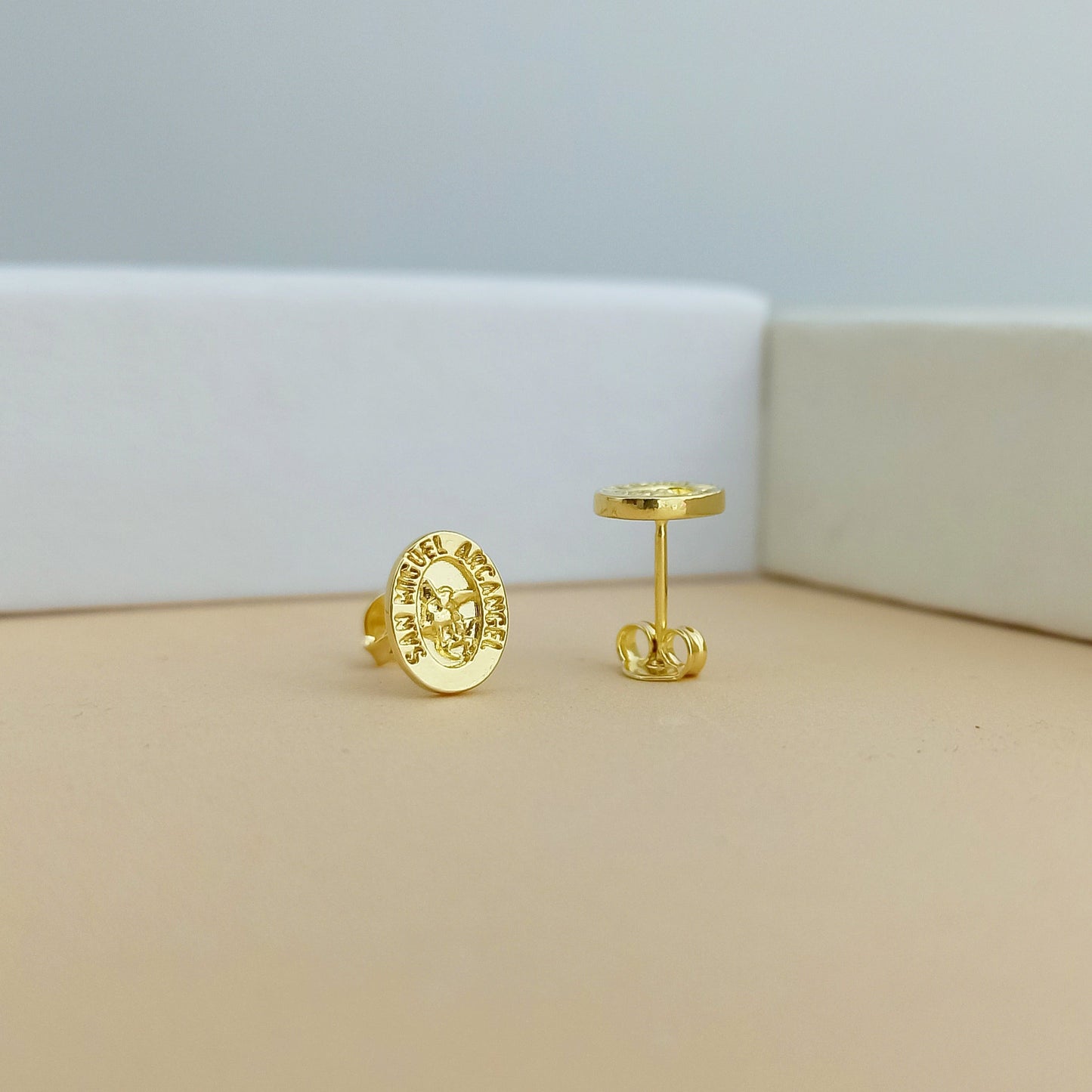 Pendientes Aretes Topo San Miguel Arcangel