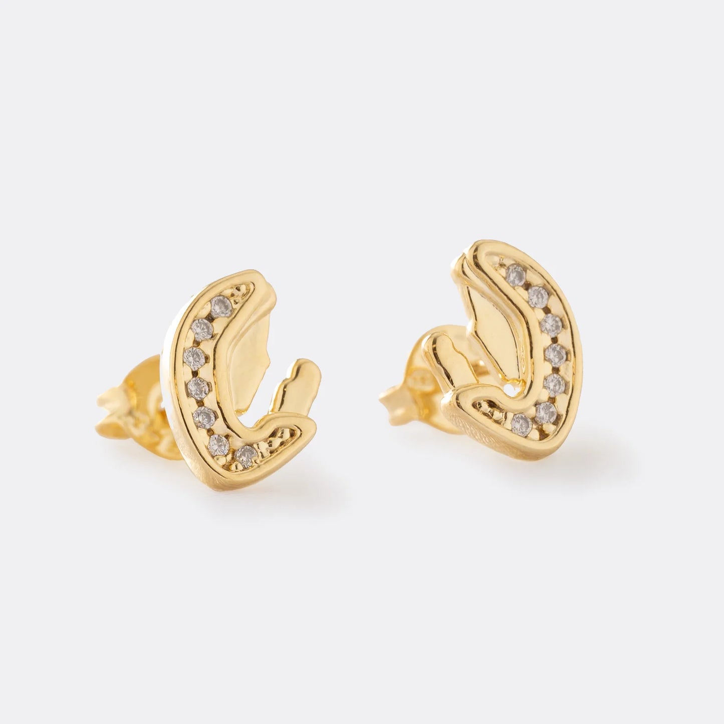 Pendientes Aretes Topo Virgen Maria