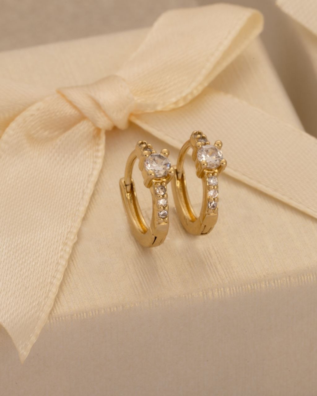 Aros Solitario Crystal