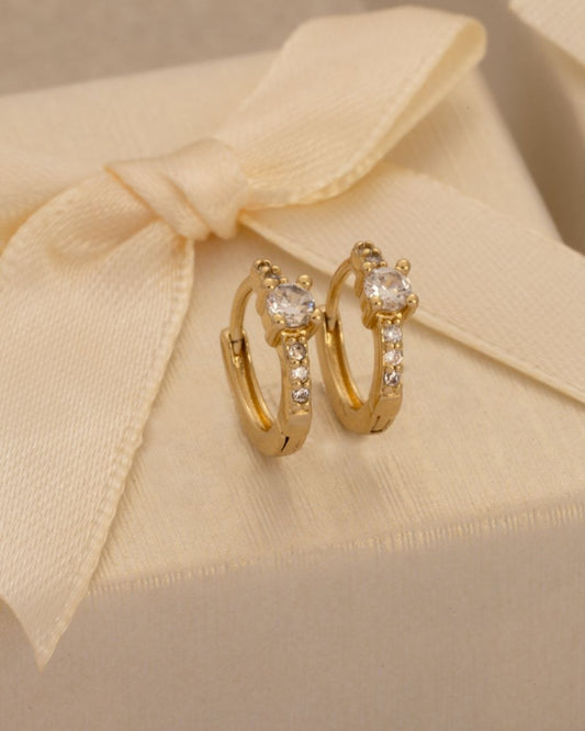 Aros Solitario Crystal