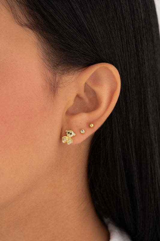 Pendientes Osito Circonias